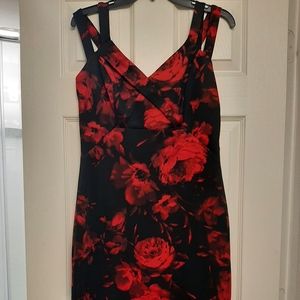 Enfocus Studios size 10 sexy black and red dress